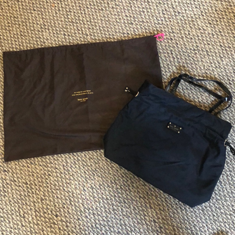 Kate Spade nylon tote bag with dust bag
